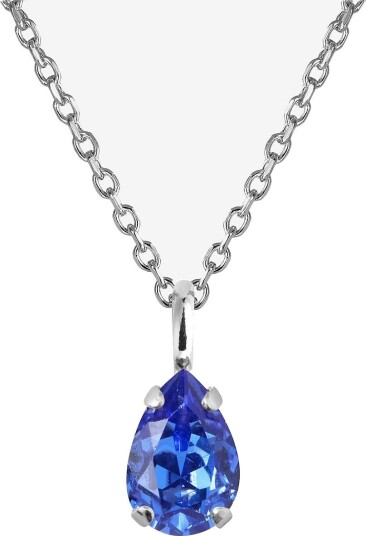 Caroline Svedbom Childhood Birthstone Necklace Rhodium - SEPTEMBER - One Size