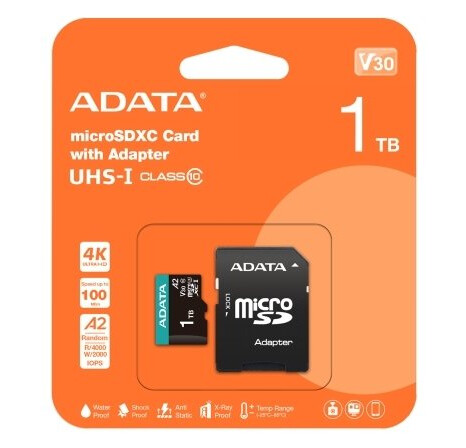 Micro Sd Premierpro 1Tb Uhs1 U3 V30 100/85 Mb/S + Adapter Micro Sd Premierpro 1Tb Uhs1 U3 V30 100/85 Mb/S + Adapter