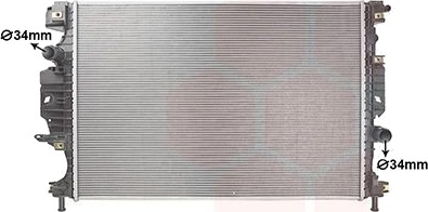 VAN WEZEL 18012703 Radiator motorkjøling VAN WEZEL 18012703 Radiator motorkjøling