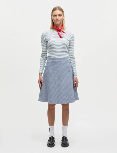 Mads Nørgaard Hickory Punk Stelly Skirt Blue 34