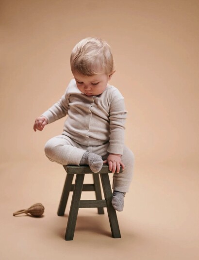GoBabyGo Oak Onesie Beige 62