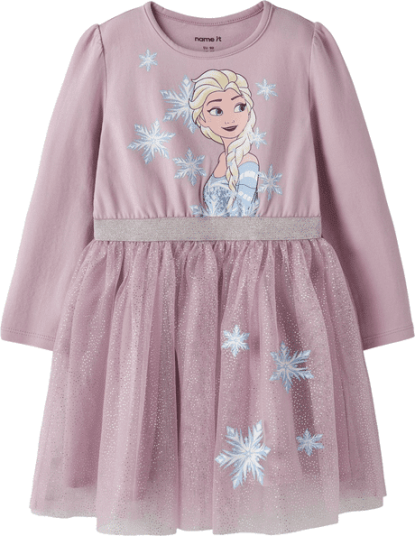 Name It Keepsake Lilac Nmfosimi Frozen Ls Tulle Dress Wdi 92