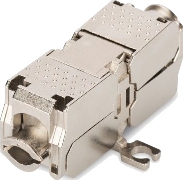 Digitus Cat6a Rj-45 Metallisk Koblingsplugg Nikkel og Zink 26 mm