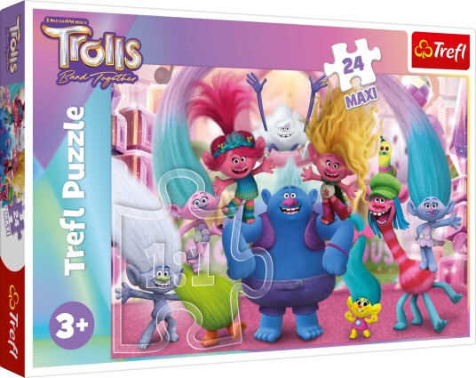 Trefl Trolls Maxi Puslespill 24 Brikker