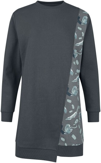 RED by EMP Kort kjole Jumper kjole med asymmetrisk kutt S til XXL Damer mørkegrå
