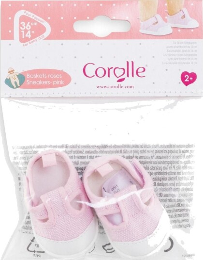Corolle Mon Grand Poupon Sneakers Dukkeklær – Passer 36 cm dukker 2+ år – Rosa