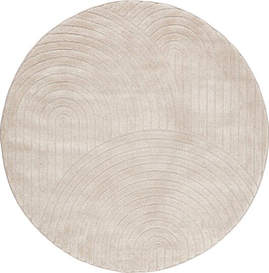 KM Home Teppe Genova Zen rund Beige