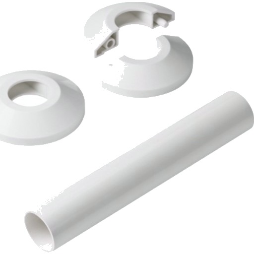 Danfoss Veggrosett/Dekselrør for RTX/RAX RAL9016 Ø68mm - Hydraulikk Tilbehør