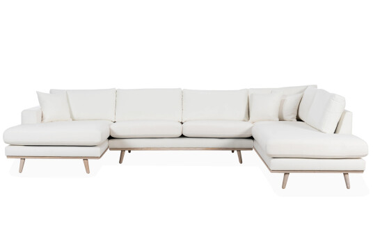 Soffadirekt STOCKHOLM PREMIUM U Sofa Høyre Offwhite