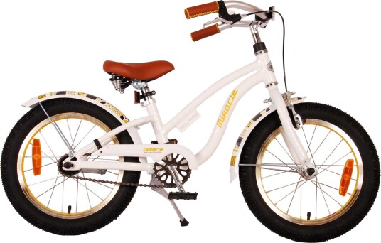 Volare Children's Bicycle 16" Miracle Cruiser White 21688