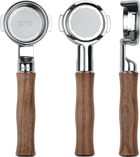 Normcore Slim Bottomless Portafilter with Upgraded Walnut Wood Handle 58mm La Marzocco Normcore Slim Bottomless Portafilter with Upgraded Walnut Wood Handle 58mm La Marzocco