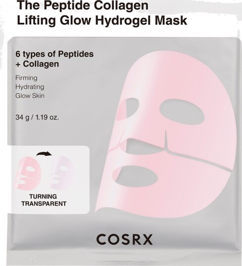 COSRX The Peptide Collagen Lifting Glow Hydrogel Mask 3pcs