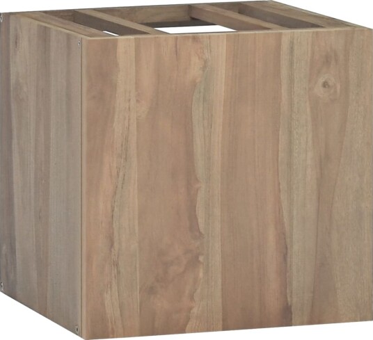 vidaXL Veggmontert baderomsskap 46x25,5x40 cm heltre teak