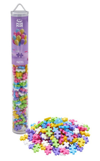 Plus-Plus MINI Pastell Mix i tube 100 brikker Plus-Plus MINI Pastell Mix i tube 100 brikker