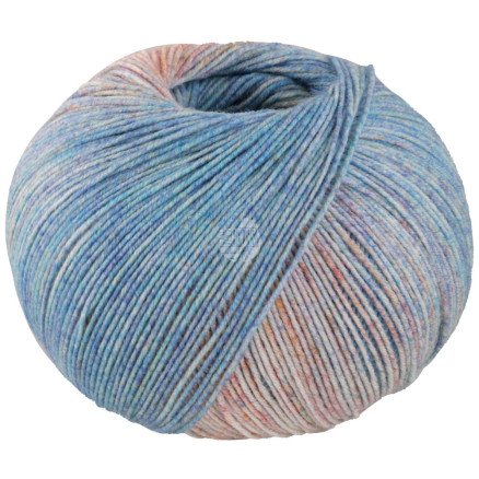 Lana Grossa Meilenweit 100 Merino Ekstrafine Shades Garn 7228 Turkis/Lys/Light beige/Abrikos/Rosa Lana Grossa Meilenweit 100 Merino Ekstrafine Shades Garn 7228 Turkis/Lys/Light beige/Abrikos/Rosa