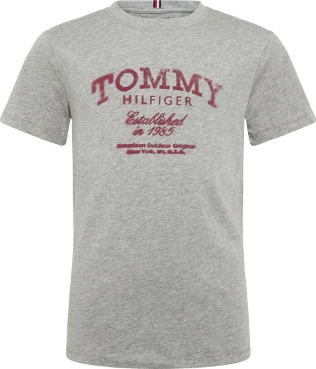 Tommy Hilfiger Tommy Faded Print T Shirt Ss Grey 164