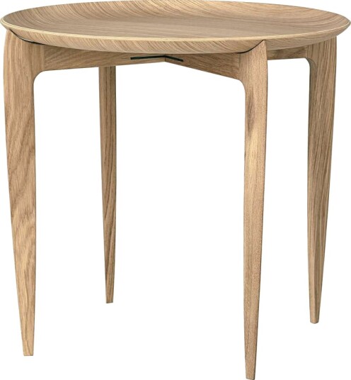 Fritz Hansen Foldable Tray Table Ø 45 cm Eik Fritz Hansen Foldable Tray Table Ø 45 cm Eik
