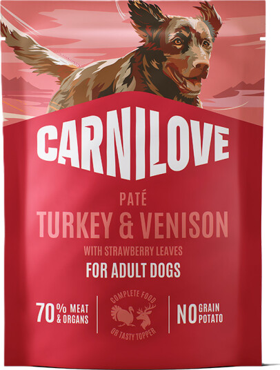 Carnilove 300g Hundemat med Kalkun, Hjort og Jordbærblader Carnilove 300g Hundemat med Kalkun, Hjort og Jordbærblader