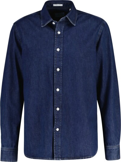 Gant Reg Denim Shirt   Navy   S