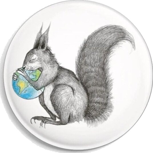 Squirrel World Magnet