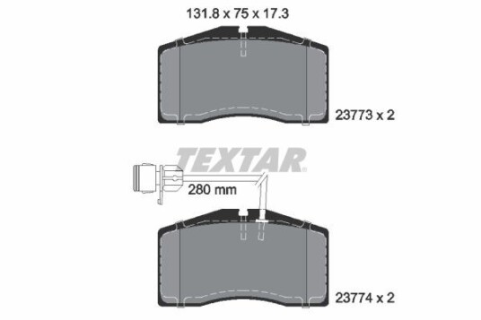 Bremseklosser TEXTAR 2377301