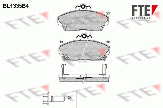 Bremseklosser FTE 9010126 Bremseklosser FTE 9010126