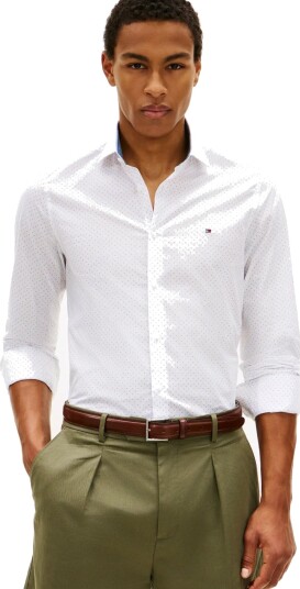 Tommy Hilfiger Cl Geo Print Shirt White R/38