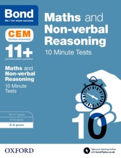 Bond 11+: Maths & Non-Verbal Reasoning: Cem 10 Minute Tests Av Michellejoy Hughes, Bond 11+ Bond 11+: Maths & Non-Verbal Reasoning: Cem 10 Minute Tests Av Michellejoy Hughes, Bond 11+
