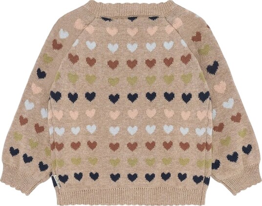 Hust and Claire Cardigan HCCilja Kjeks Hust and Claire 4 år (104) Cardigan Beige Rosa