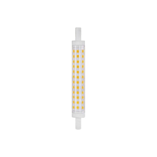 Spl R7S 118mm / 9W LED pære 830lm 3000K klart glass keramikk Kulør : Varm Spl R7S 118mm / 9W LED pære 830lm 3000K klart glass keramikk Kulør : Varm
