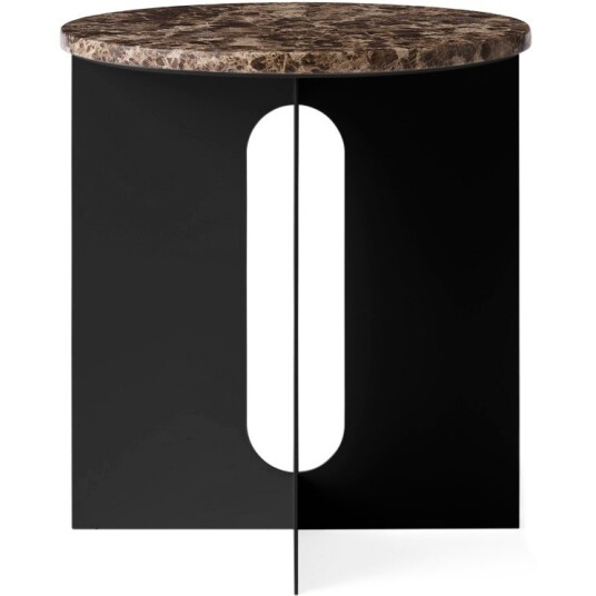 Audo Copenhagen Androgyne Sidebord Svart / Emperador Marmor