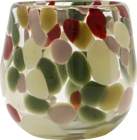House Doctor Dot Lysestake Munnblåst Glass Håndmalt Multi House Doctor Dot Lysestake Munnblåst Glass Håndmalt Multi