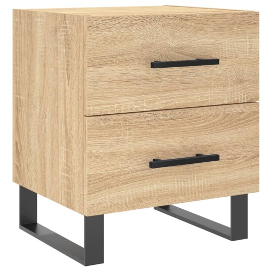 vidaXL Nattbord 2 stk sonoma eik 40x35x47,5 cm konstruert tre