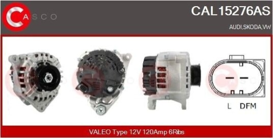 CASCO CAL15276AS Dynamo CASCO CAL15276AS Dynamo