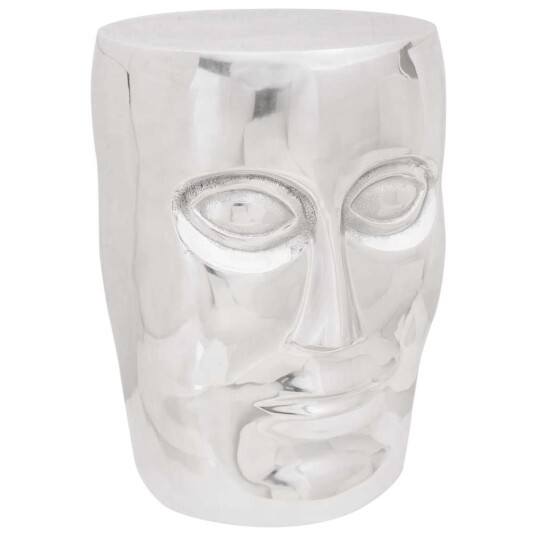 Face Krakk Sølv 33x33x45 cm Aluminium