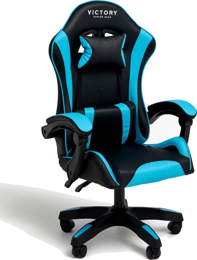 Victory Mission Gamingstol Svart/lyseblå Victory Mission Gamingstol Svart/lyseblå