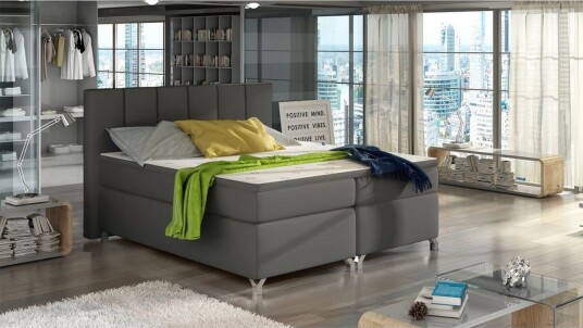 Box Spring Eltap Basilio Soft 29 Grå 160x200 cm