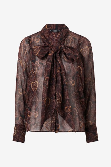 Mango Bluse Milano Brun