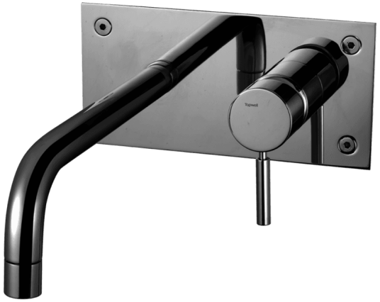 Tapwell BOX008 Servantbatteri Black Chrome