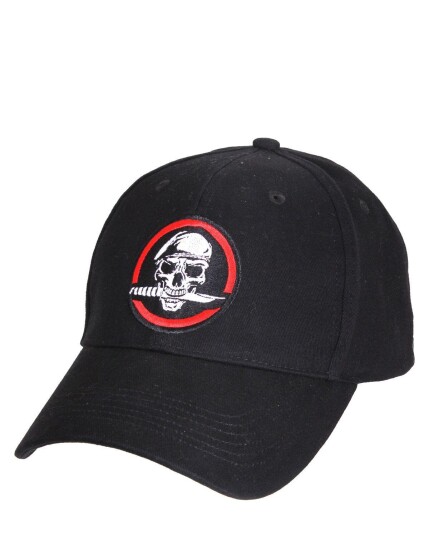 Rothco Baseballcap med hodeskalle/kniv Svart