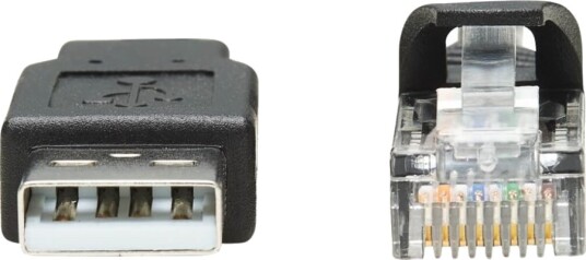 Eaton Tripp Lite Series Usb To Rj45 Rollover Console Cable M/M   Cisco Compatible 250 Kbps 6 Ft. Black   Seriell Kabel   Usb Hann Til Rj 45 Hunn   1.83 M   Dobbeltisolert   Usb 1.1   Svart