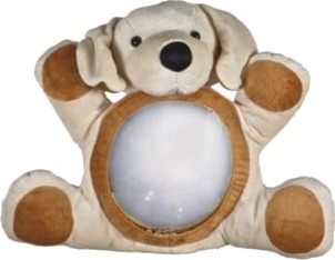 Luca bilstolspeil brown dog