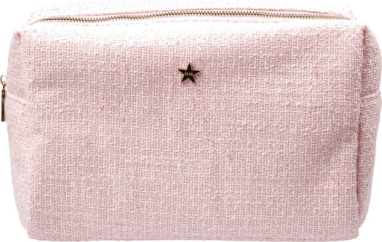 DARK Tweed Make Up Pouch Large Cotton Candy