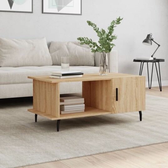 Salongbord sonoma eik 90x50x40 cm konstruert tre 8720845429645