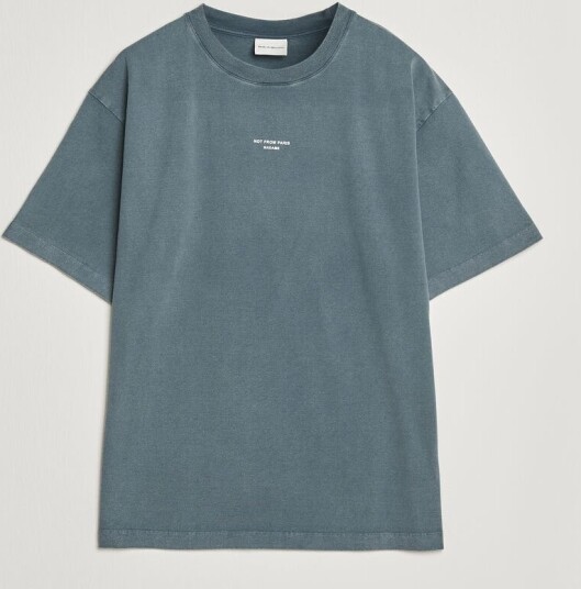 Drôle de Monsieur Classic Slogan T-Shirt Dark Grey