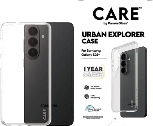 PanzerGlass Urban Explorer Mobildeksel for Samsung Galaxy S26+ - Gjennomsiktig Beskyttelse