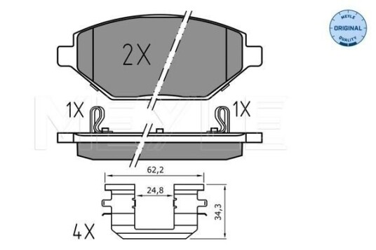 Bremseklosser MEYLE 025 225 2218