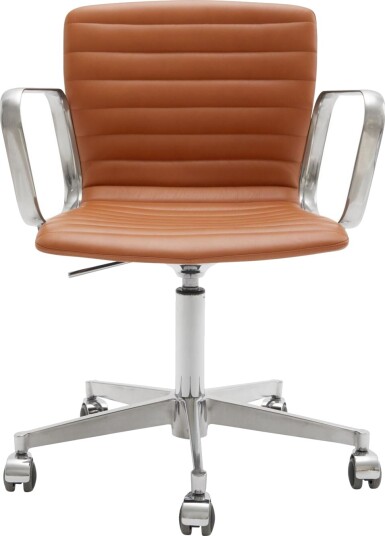 Magnus Olesen Butterfly Swivel Classic Edition Polert Aluminium/ Heltrukket Cognac Hero 42528