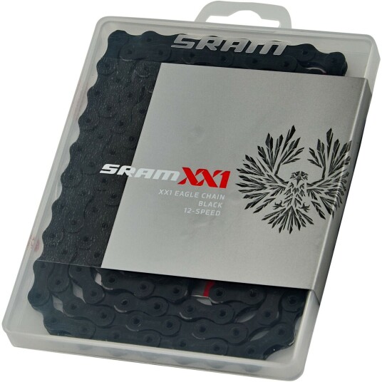 Sram Xx1 Eagle Hollow-Pin Black 12-Delt Kjede Sram Xx1 Eagle Hollow-Pin Black 12-Delt Kjede