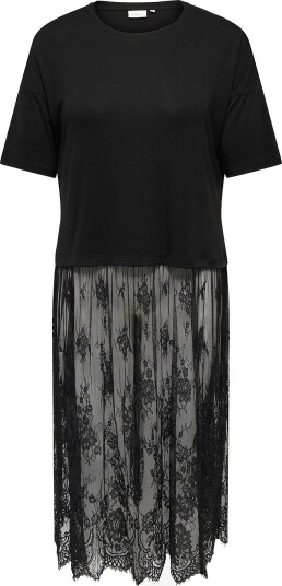 Only Carmakoma Maxikjole Cartahlia S/s Lace Svart